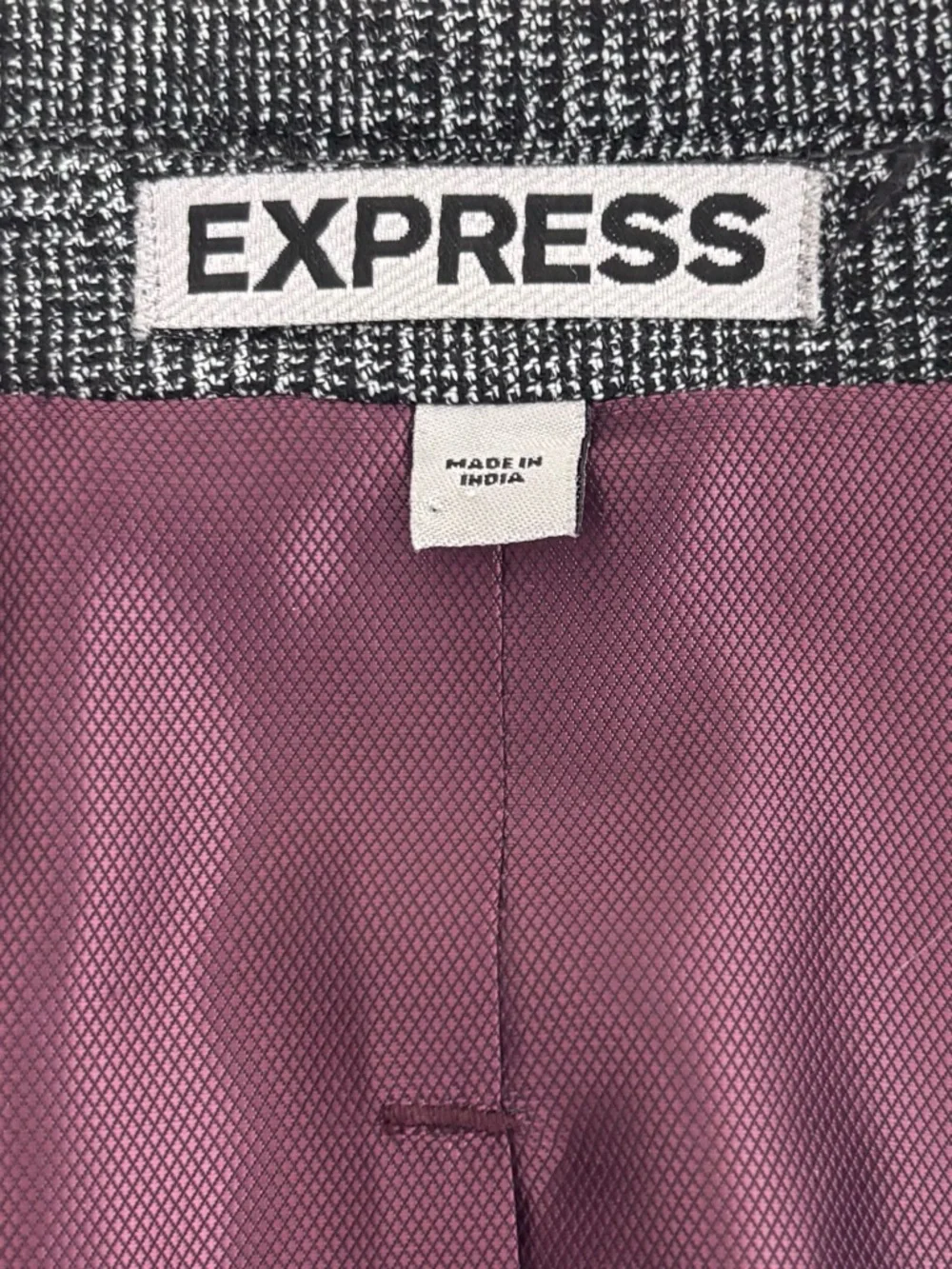 Express Photographer Blazer Plaid Fitted 36R‎